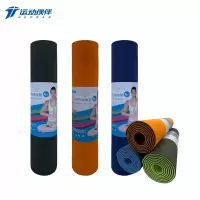 运动伙伴运动健身训练健身瑜伽TPE双色瑜伽垫 HB6655