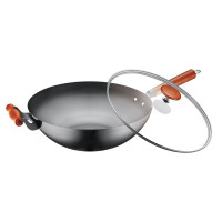 苏泊尔(SUPOR)FC34R3 真不锈轻质爆炒铁锅34cm(LX)