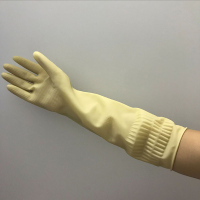 加长款乳胶手套 牛津手套 黄色(2副起订) 1副