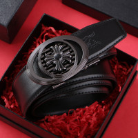 七匹狼皮带男士真皮裤带 男式腰带自动扣牛皮正品 商务男士休闲百搭