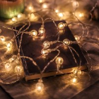 氛围灯led小彩灯 水晶球 6米50灯插电款(3个装)