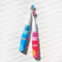舒客宝贝 儿童声波电动牙刷套装 2-12岁宝宝((1个机身+2个刷头)蓝色 (新老款包装随机发)