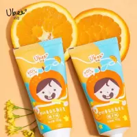 Ubee幼蓓婴幼儿童益生菌牙膏 低氟专效防蛀防龋齿护齿刷牙50g橙子口味 乐友 X62YR0004V