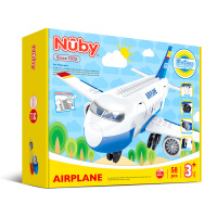 NUBY 空中客机 拼装拼插大颗粒积木玩具(LX)