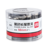 得力8561 黑色票夹 50mm 12个/盒