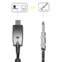 EPOT USB转6.5\\卡侬母吉他线音频延长线6.35mm吉他连接线USB转XLR卡侬连接线usb卡农
