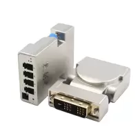 EPOT DVI视频光端机2K LED大屏投影机dvi单模4芯光传光纤延长器LC1个 FYZ-PW64