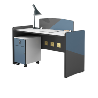 迅众 1200*600*800mm单人位含柜 办公家具简约屏风工作位职员办公桌简约屏风工作位职员桌