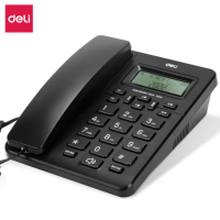 得力电话机(黑色)-13606/162*205*83mm