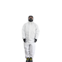 十度 白色带帽连体式限次性工业防护服 HD-BP616 普通型 XXL码(BY)