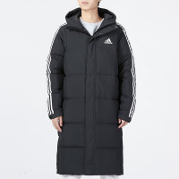 阿迪达斯(adidas) 羽绒服男装 2022冬季新款运动服休闲夹克连帽保暖长款羽绒外套 HN2099