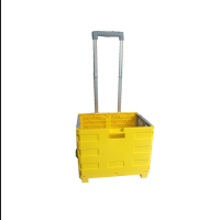 折叠栏杆置物箱 HL-1201 黄灰色无盖 单个价