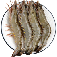 五个农民黑虎虾 L号大虾16-18cm 两盒装 顺丰速运 鲜活新鲜超大号虾