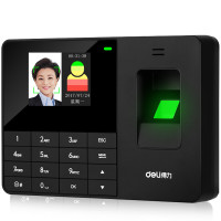 得力(deli)3763考勤机指纹人脸考勤机 300人脸+1500枚指纹容量