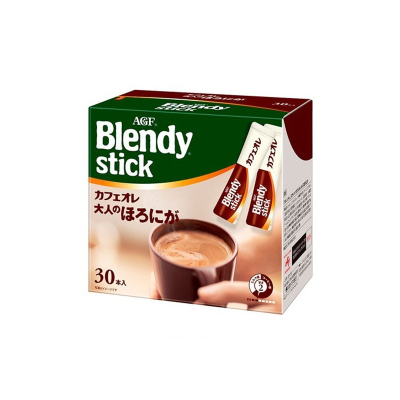 AGFBlendy条状三合一速溶牛奶咖啡欧蕾咖啡 少糖微苦 9g*30条