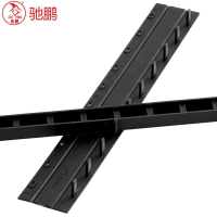 驰鹏10mm黑色装订夹条100根/盒 塑料压条 梳式胶圈装订夹边条 十孔夹条 装订条 装订压条 装订耗材手动装订文件夹