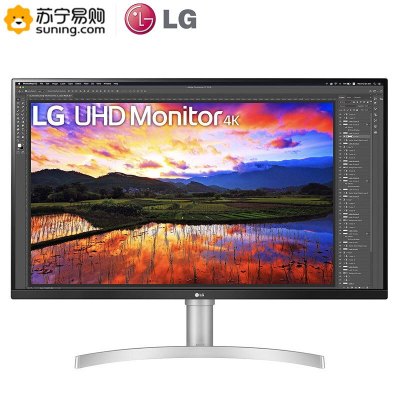LG32UN650 31.5英寸 4K HDR IPS屏 广色域 FreeSync 内置音箱 升降底座 超高清显示器
