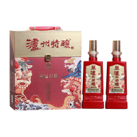 泸州老窖 泸州特酿酒 福运双禧 52度500ml浓香型白酒 双瓶礼盒装过年礼物拜访送礼