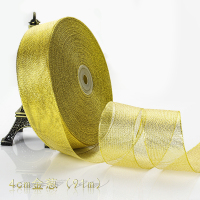 包装丝带 金葱4cm宽91米长(3个装)