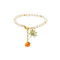Piara珍珠栀子花柑橘手链 VGB0004