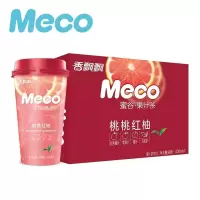 香飘飘奶茶新升级Meco蜜谷果汁茶桃桃红柚口味400ml*15杯整箱装 AJ0800