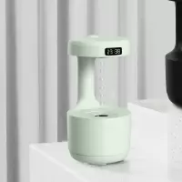 万吾反重力空气加湿器-绿色水滴倒流香薰机办公室桌面小型创意高颜值