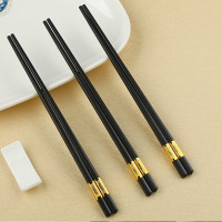 丽佳厨具 合金筷子 黑色 1双装