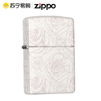 [苏宁自营]打火机zippo官方正品暗夜玫瑰彩印煤油打火机送男友zppo