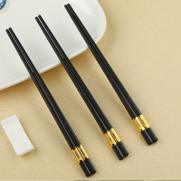 丽佳厨具 合金筷子 黑色 1双装