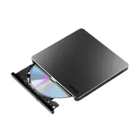 联想(Lenovo)DB85 8倍速 铝合金Type-C/USB外置光驱 外置DVD刻录机 移动光驱 银黑色
