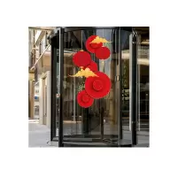 惠居尚品 兔年氛围静电无胶窗花贴 无胶静电贴B款 中号