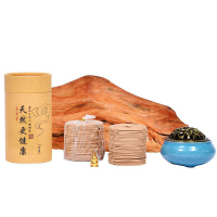 牧海 金牛 天然盘香120盘桂花+香炉+葫芦+防火棉**