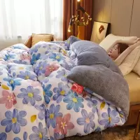 羊羔绒被子冬被加绒棉被冬季单人学生宿舍加厚保暖牛奶绒被芯被褥