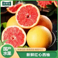 [苏鲜生]福建红心西柚 6个 单果250-300g 新鲜水果蜜柚当季葡萄柚子孕妇红肉整箱