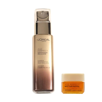 欧莱雅金致臻颜松露奢养肌活乳液110ml加赠金致臻颜随机面霜15ml