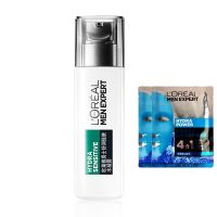 欧莱雅男士舒润强肤水凝露110ml补水保湿舒缓肌肤护肤品爽肤水加赠山泉面膜2片