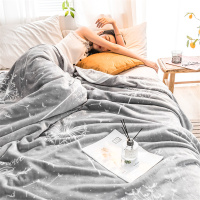 梦特娇北欧风云貂绒毛毯被子加厚冬季空调毯午睡毯