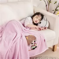 梦特娇卡通可爱毛毯休闲毯儿童幼儿园午睡盖毯沙发毯珊瑚绒
