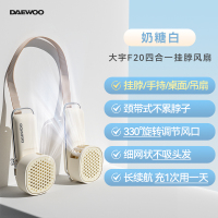 大宇(DAEWOO)挂脖风扇usb小风扇便携式随身小型懒人挂颈脖子风扇降温神器 大宇挂脖风扇F20