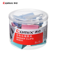 齐心(COMIX) B3631长尾票夹 1# 50mm 12只/盒 (单位:盒)