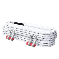 黑蟒 拖车条拖车带强力拉绳越野牵引绳 15吨0.8cm厚,厚度5cm 长度9米