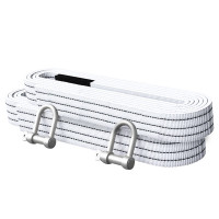 黑蟒 拖车条拖车带强力拉绳越野牵引绳 25吨1cm厚,厚度7.5cm 长度9米