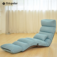 三极 TP1031 多功能折叠沙发椅 加长款205*56*20cm 湖蓝色(LX)