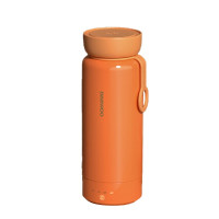 大宇(DAEWOO)便携暖奶器 韩国大宇保温电热水杯便携式自热烧水壶办公室旅行小型迷你插电款 大宇D8橙(插电款)