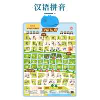 乐乐鱼宝宝逻辑挂图蓝色恐龙汉语拼音儿童早教有声幼儿园语音学习发声启蒙