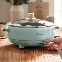 小熊(Bear) 电火锅薄荷蓝1200W DHG-D50C6 天蓝色