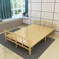 三极 TP1050 单双人竹床折叠床 原色窄板120*197cm(LX)