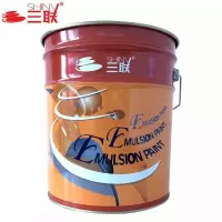 三联 国标内墙乳胶漆白色水性环保涂料 20kg 1桶