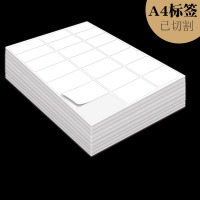 a4不干胶标签贴纸固定资产标签 办公档案仓库盘点管理标识记号背胶自粘纸(10格 99.7*57MM)/本