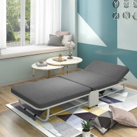 三极 TP1055麻布款午休折叠床 灰色 188*110*28cm(LX)